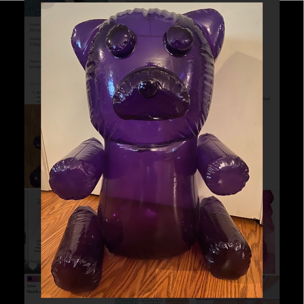 Blow up gummy bear!